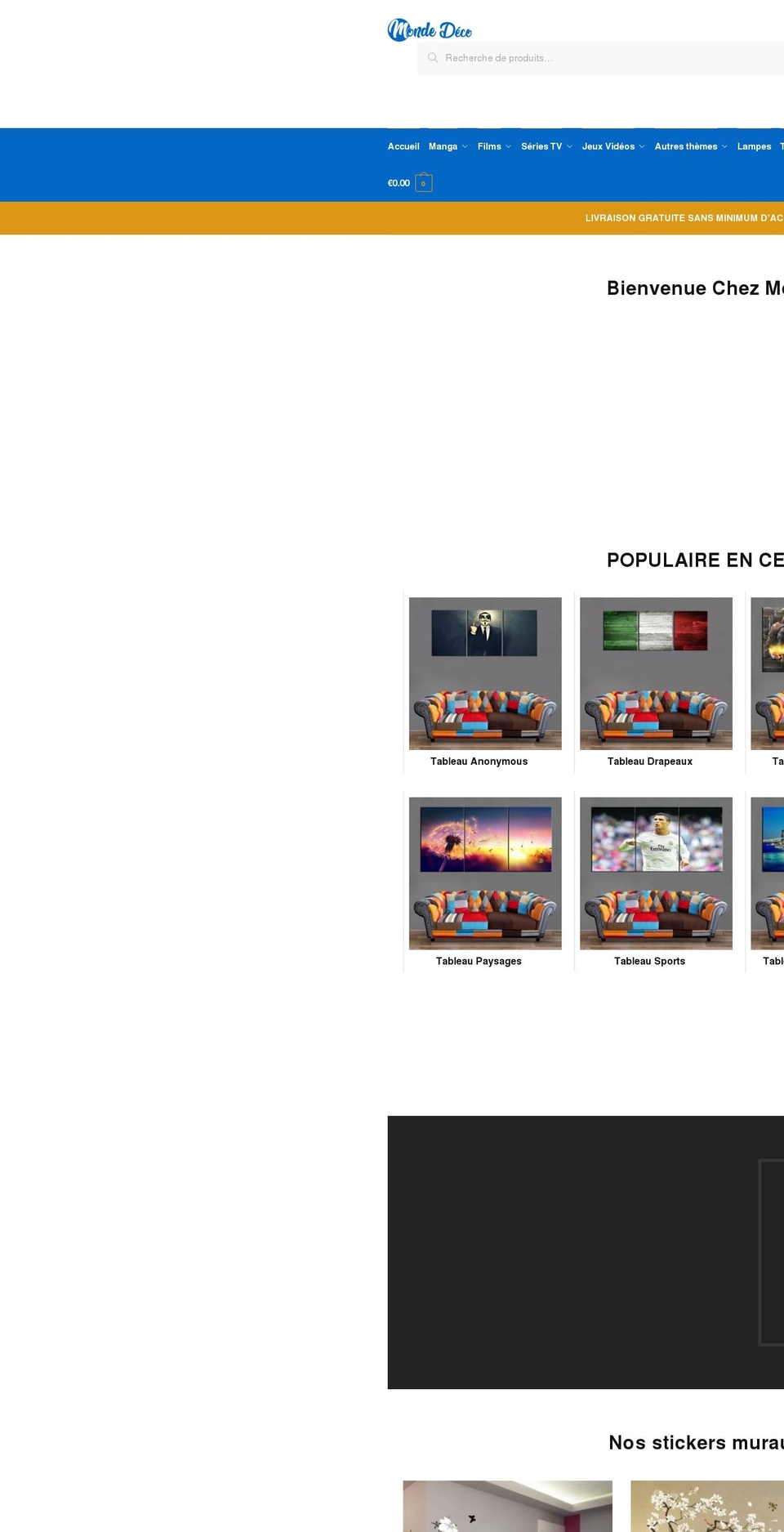 monde-deco.com — Shopify storefront screenshot