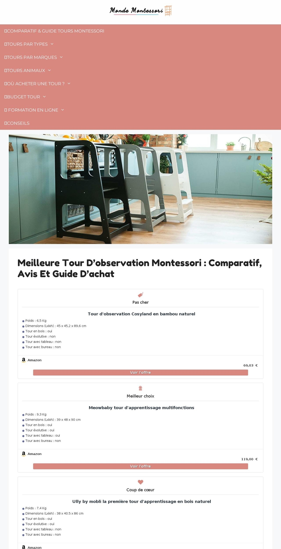 monde-montessori.com — Shopify storefront screenshot