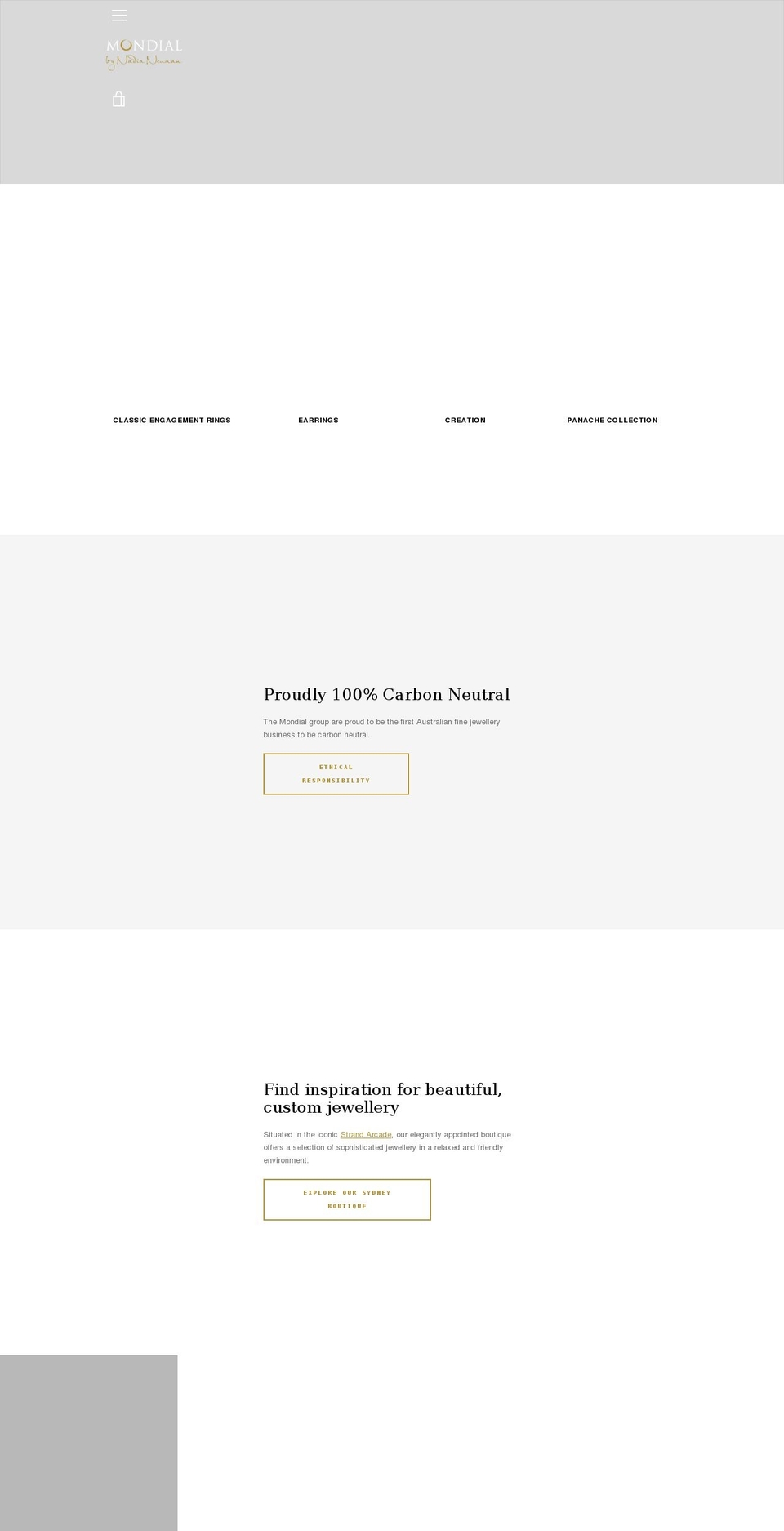mondialbynadia.com.au shopify website screenshot