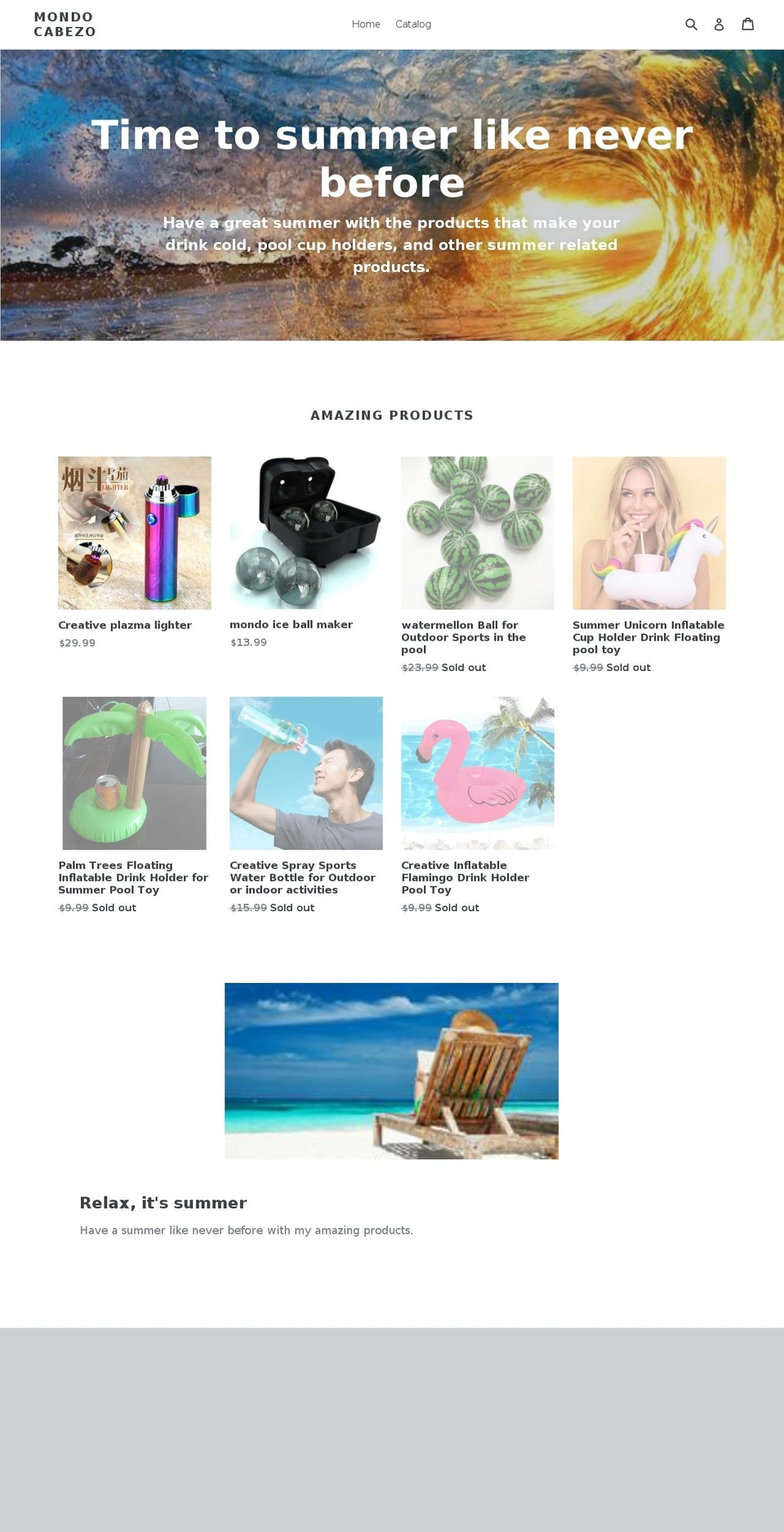 mondocabezo.com — Shopify storefront screenshot