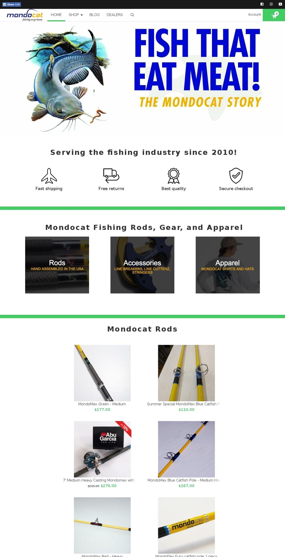 mondocat.com shopify website screenshot