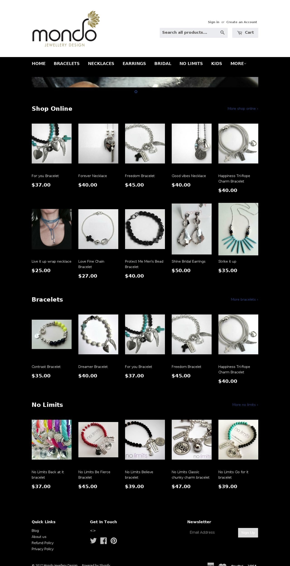 mondodesign.net.au shopify website screenshot