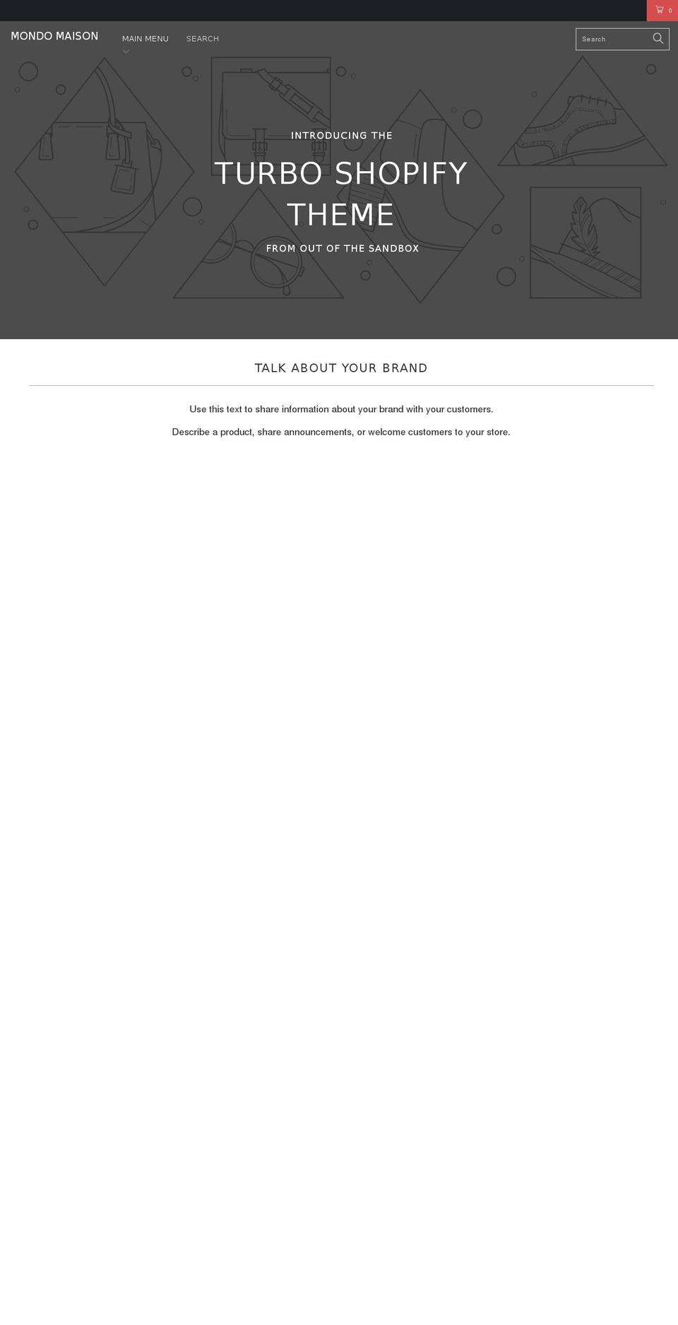 mondomaison.com — Shopify storefront screenshot