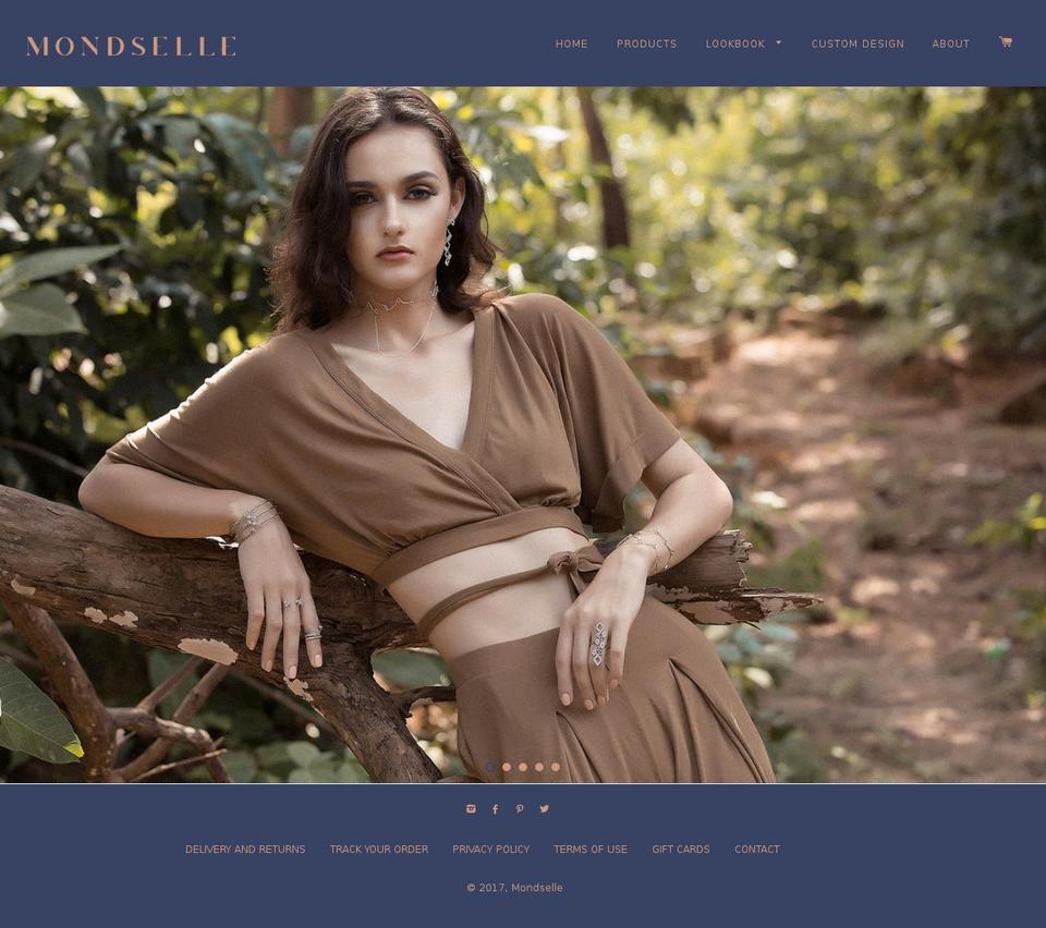 mondselle.com shopify website screenshot