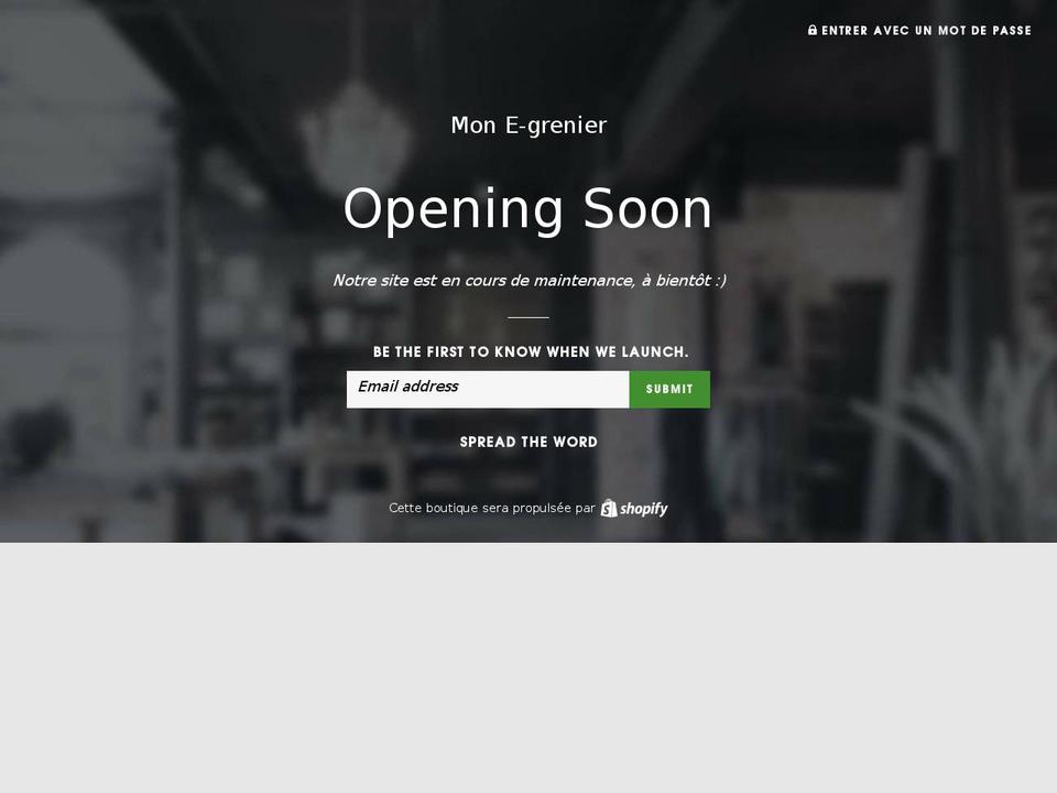 monegrenier.com shopify website screenshot