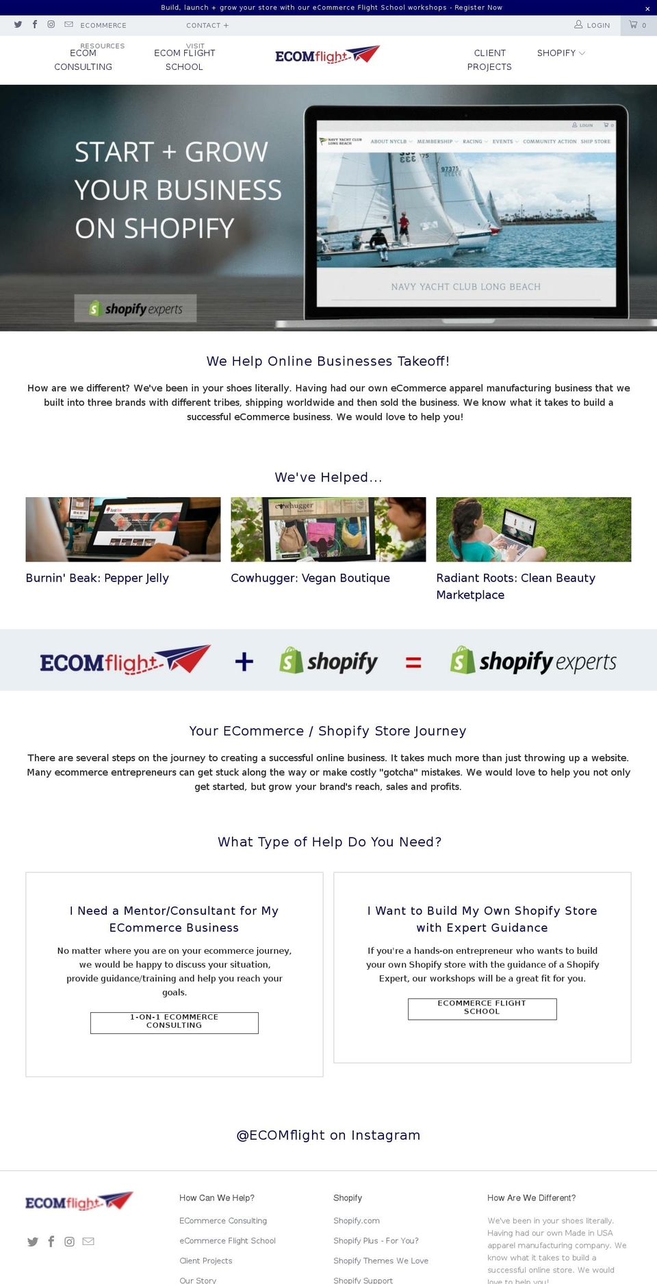 ECOMflight v4 Shopify theme site example monelsoninc.com