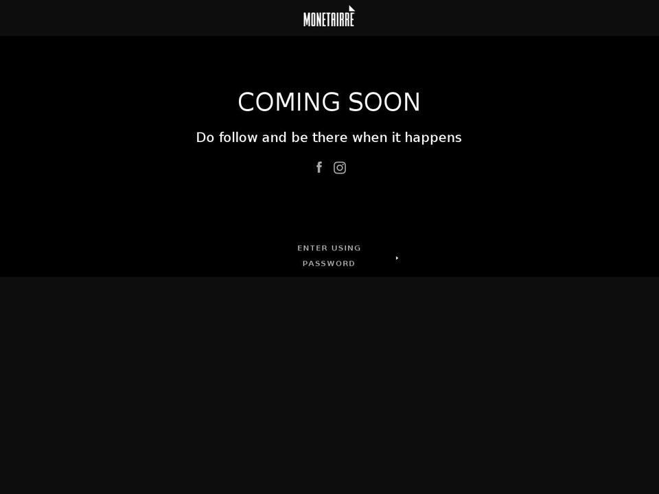 monetairre.com — Shopify storefront screenshot