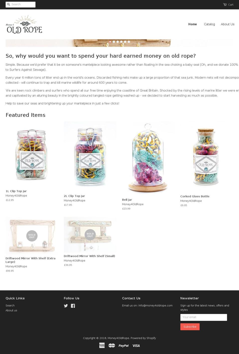 money4oldrope.com — Shopify storefront screenshot