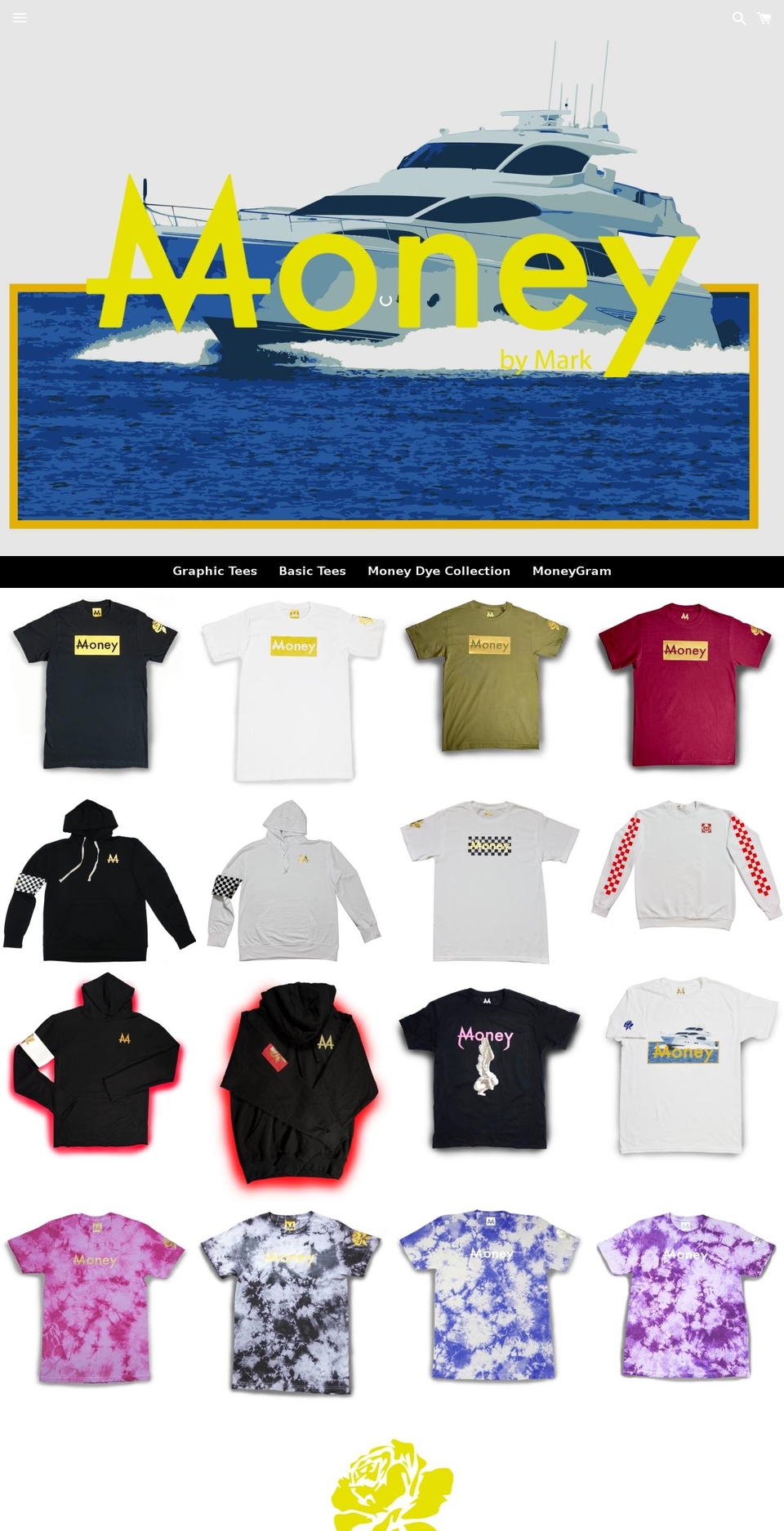 moneybymark.com — Shopify storefront screenshot