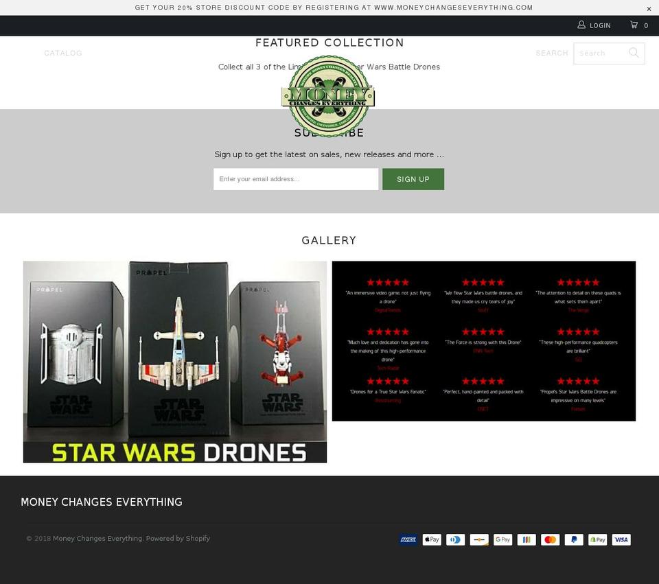 moneychangeseverything.net shopify website screenshot