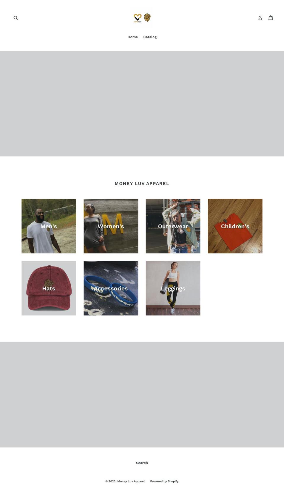 moneyluvapparel.com — Shopify storefront screenshot