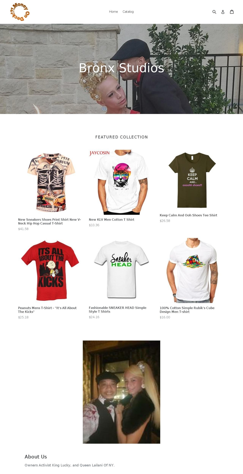 moneyondeck.com — Shopify storefront screenshot