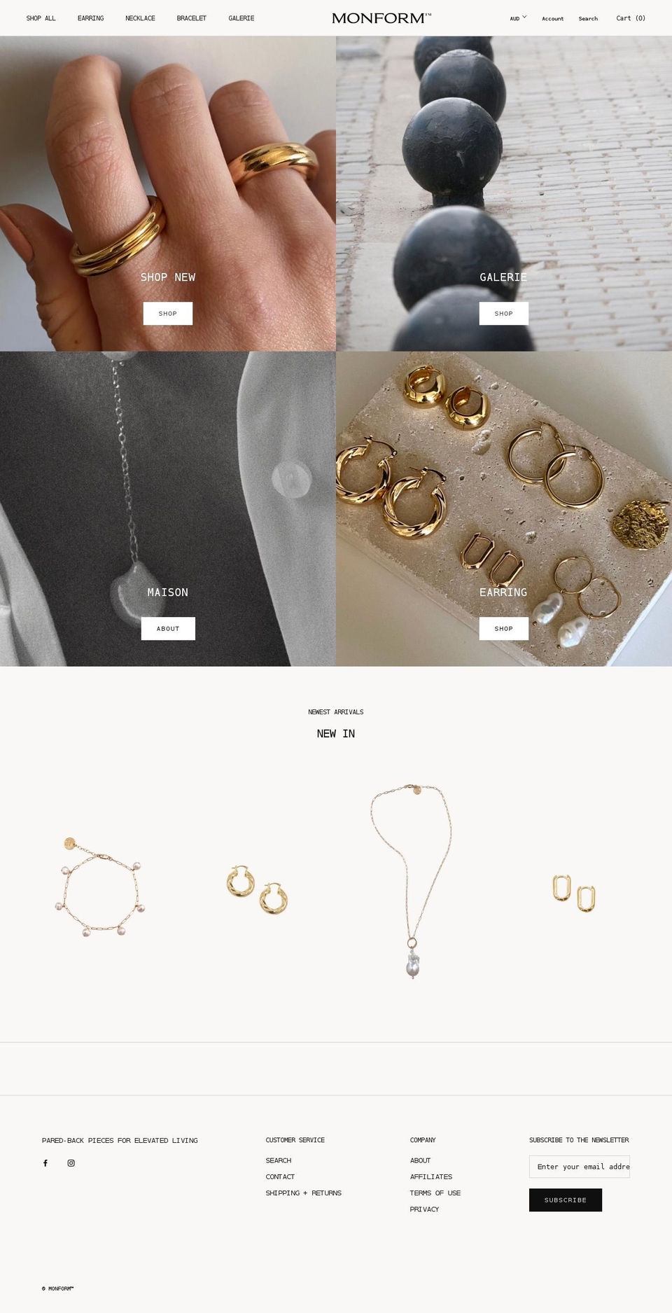monform.com.au shopify website screenshot