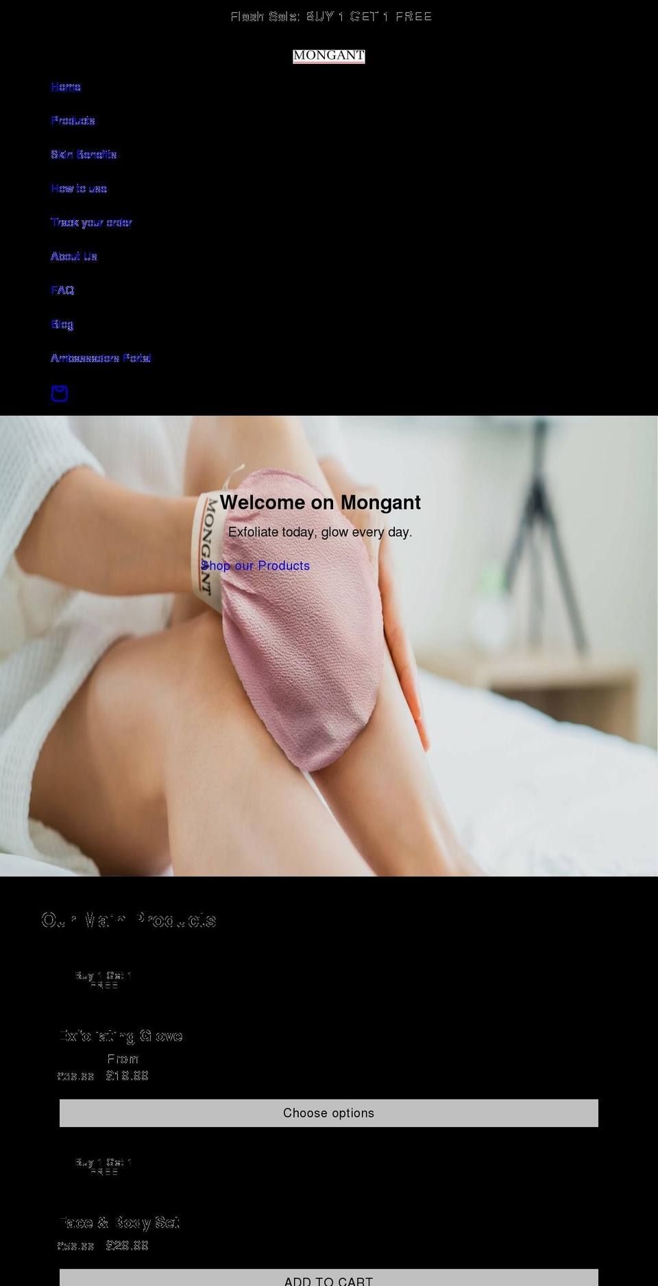 mongant.com shopify website screenshot