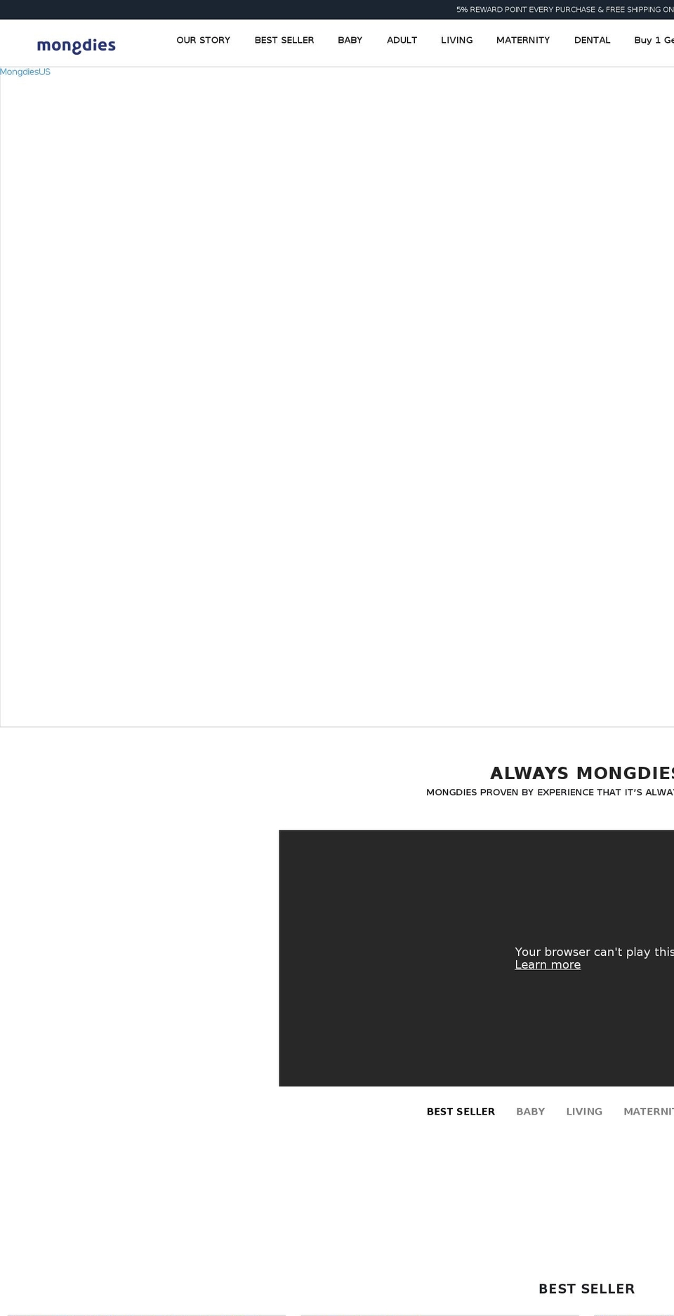 mongdiesus.com shopify website screenshot