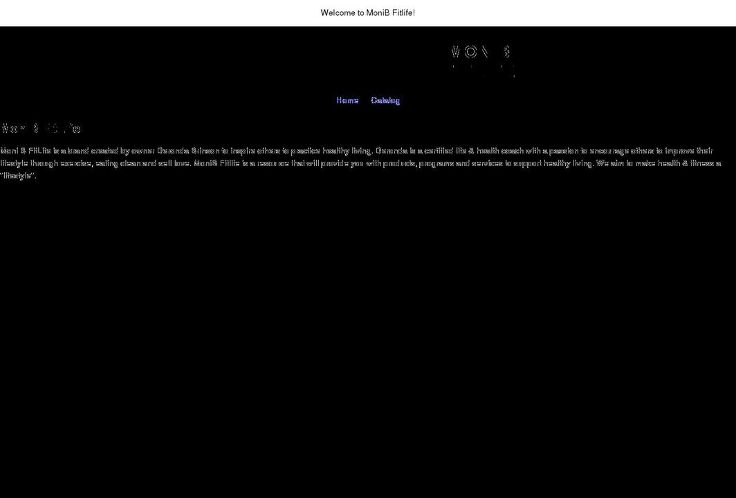 monibfitlife.com shopify website screenshot