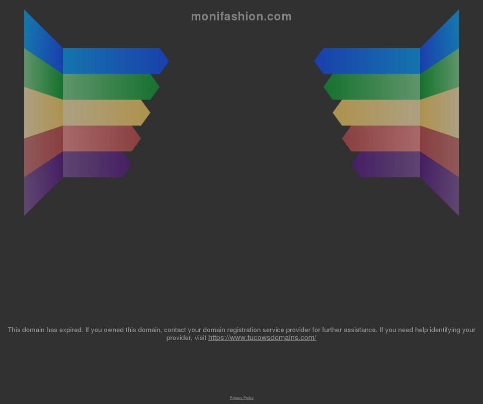 monifashion.com shopify website screenshot