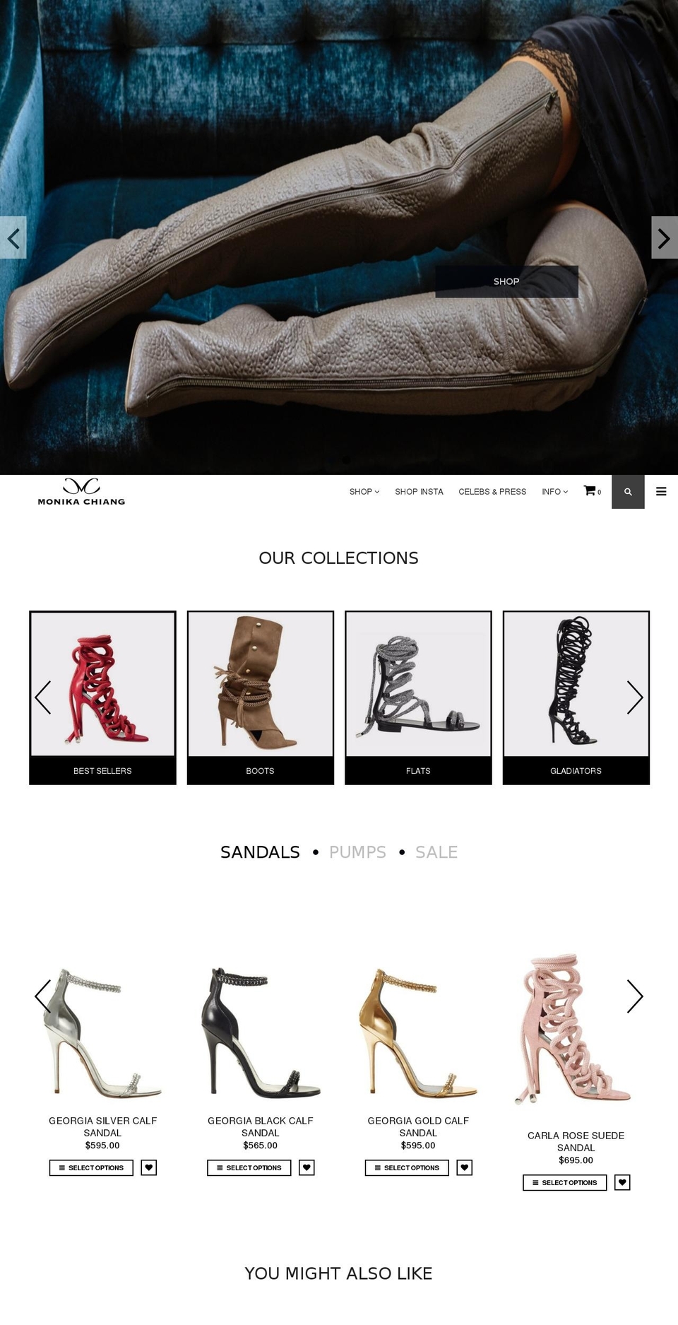 monikachiang.com shopify website screenshot