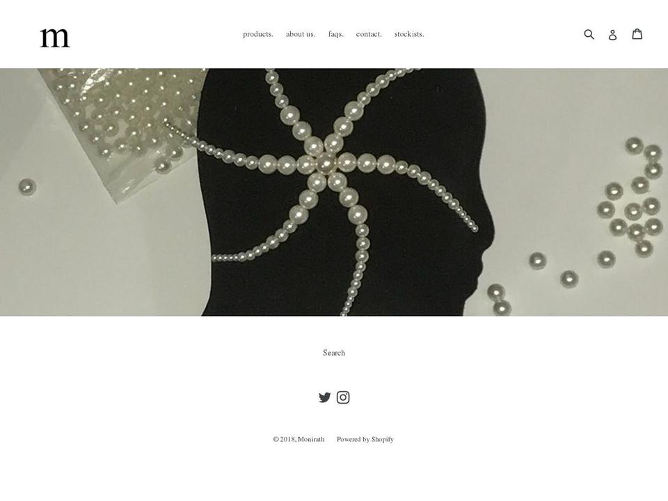 monirath.com shopify website screenshot