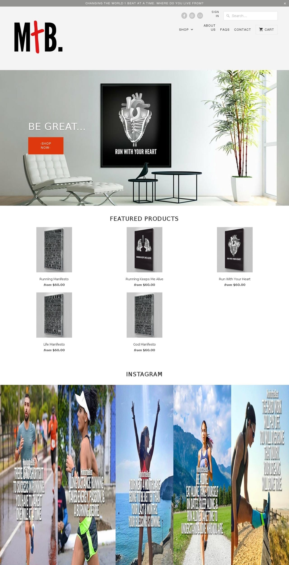monitorthebeat.com — Shopify storefront screenshot