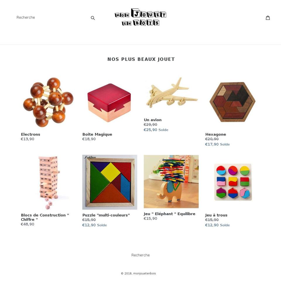 monjouetenbois.com — Shopify storefront screenshot