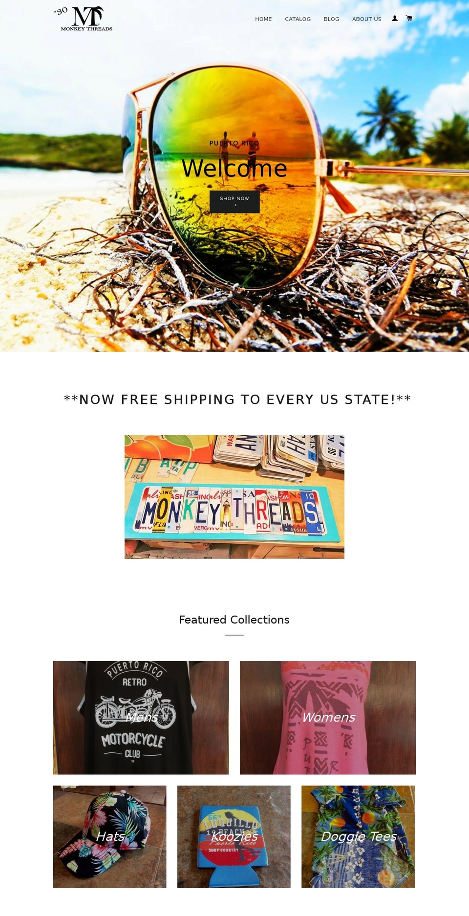 monkey-threads.com shopify website screenshot