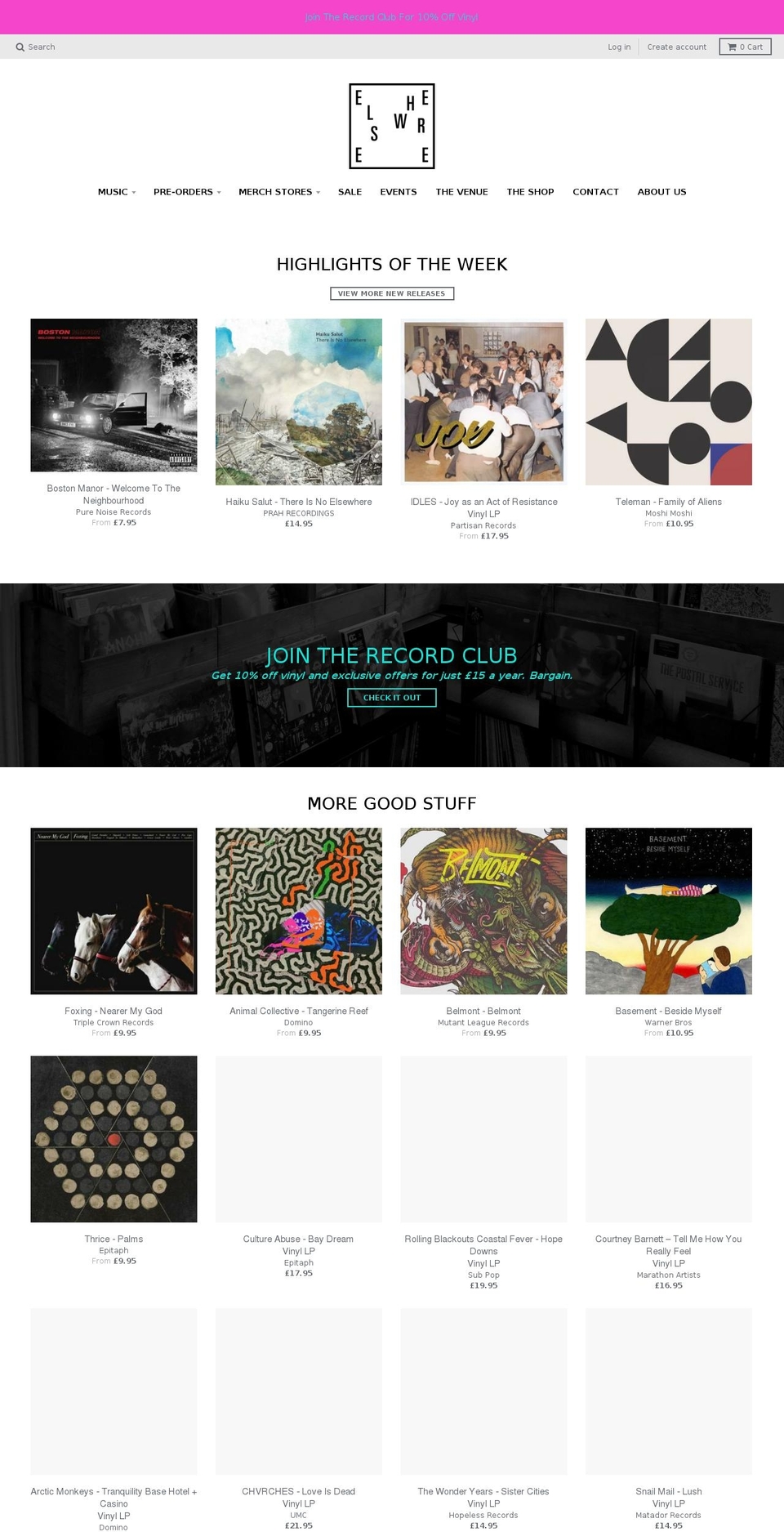 monkeyboyrecords.com shopify website screenshot