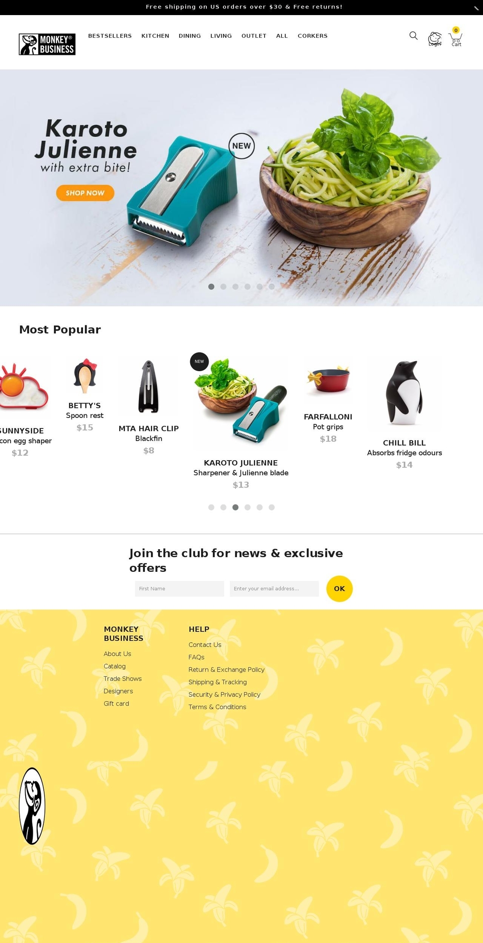 monkeybusinessusa.com shopify website screenshot