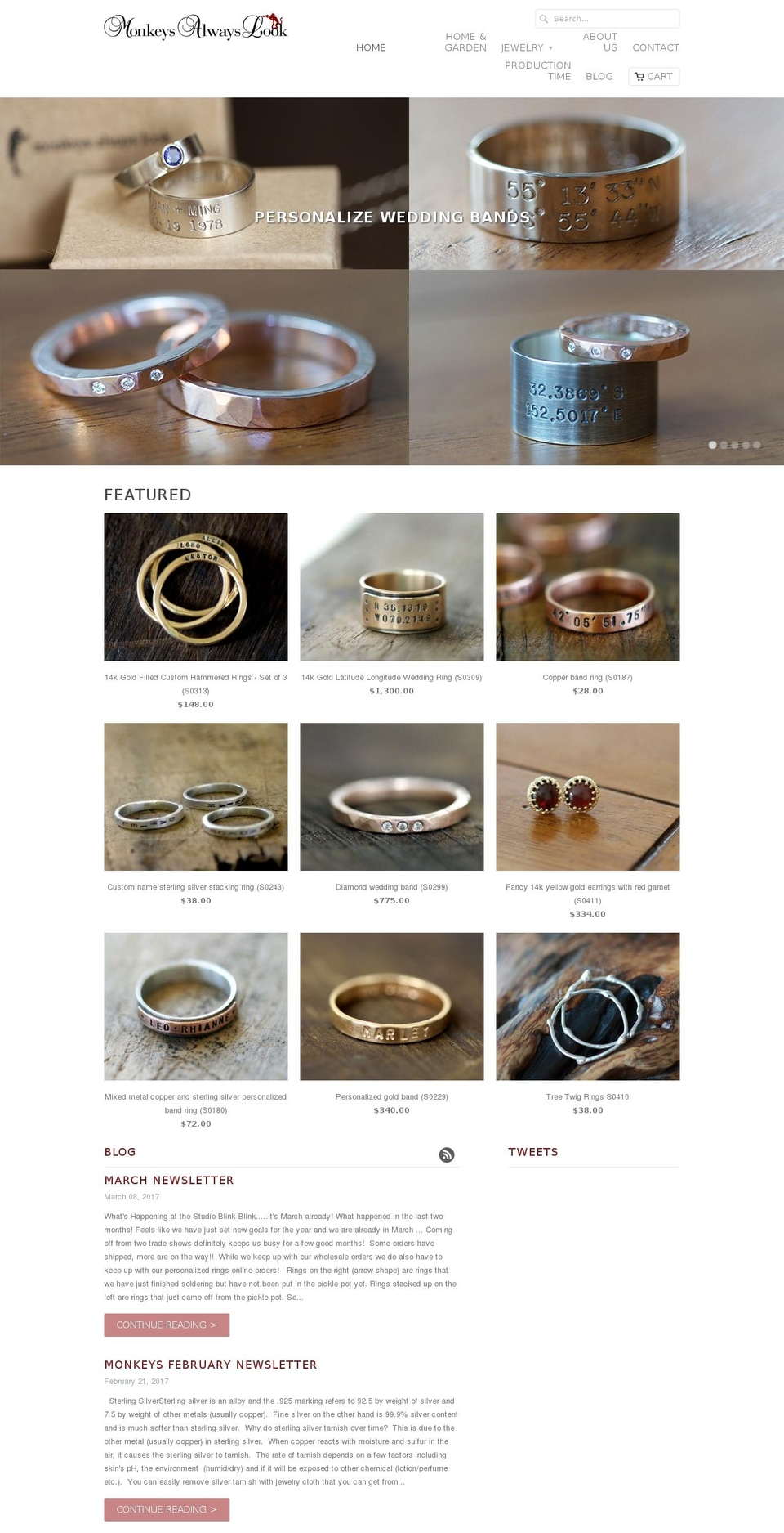monkeysalwayslookshop.com shopify website screenshot