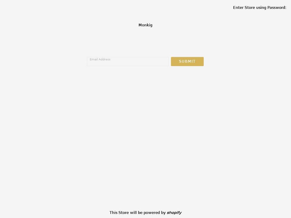 monkig.com — Shopify storefront screenshot