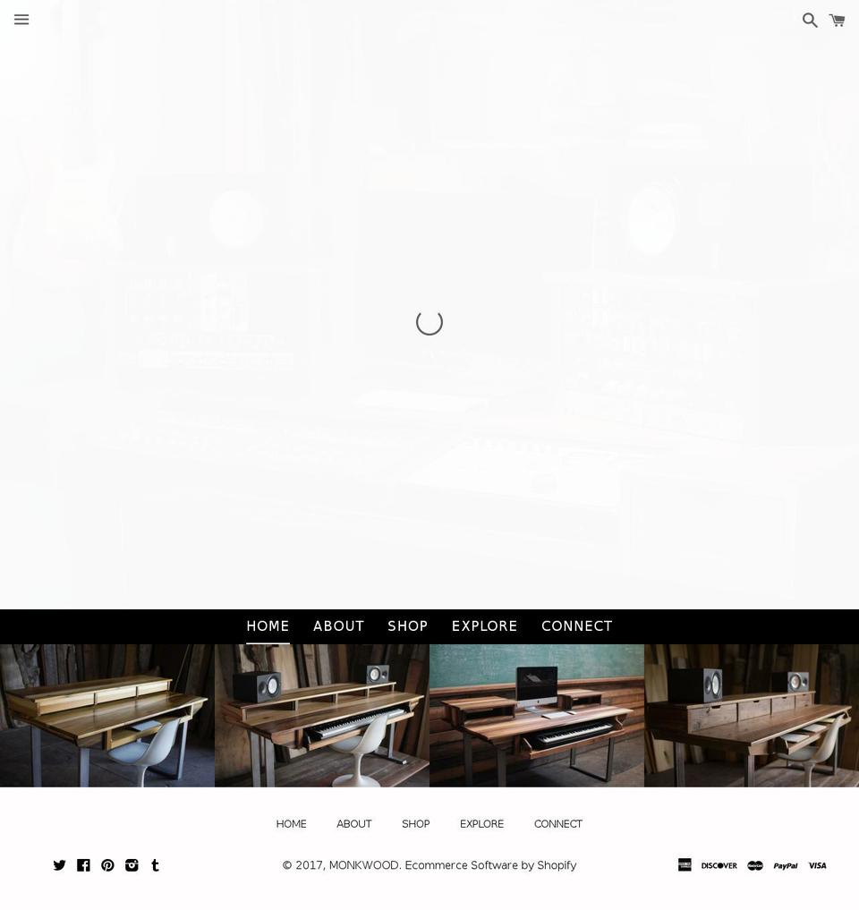 monkwoodstudio.com shopify website screenshot