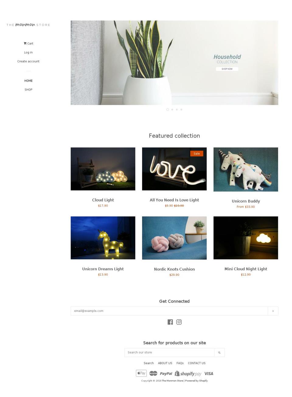 monmonstore.com shopify website screenshot