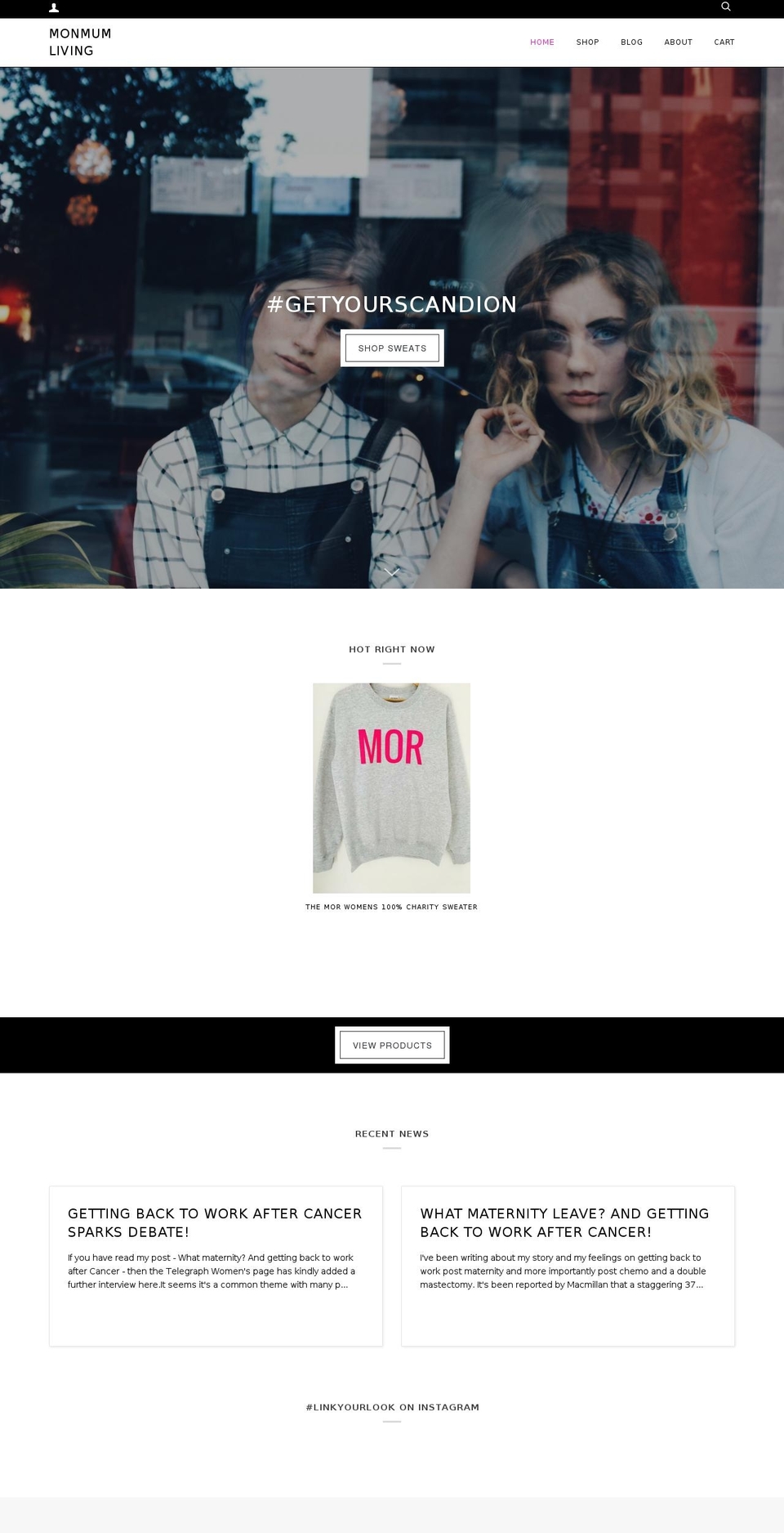 monmum.co.uk shopify website screenshot