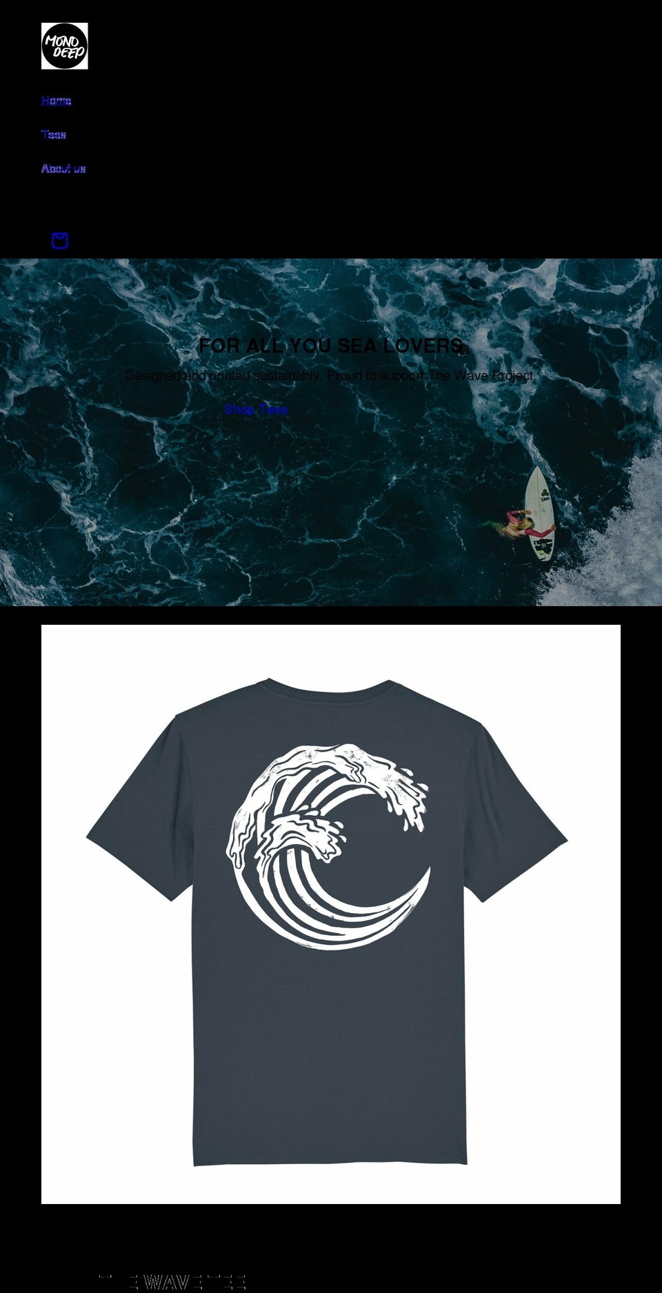 monodeep.co.uk shopify website screenshot