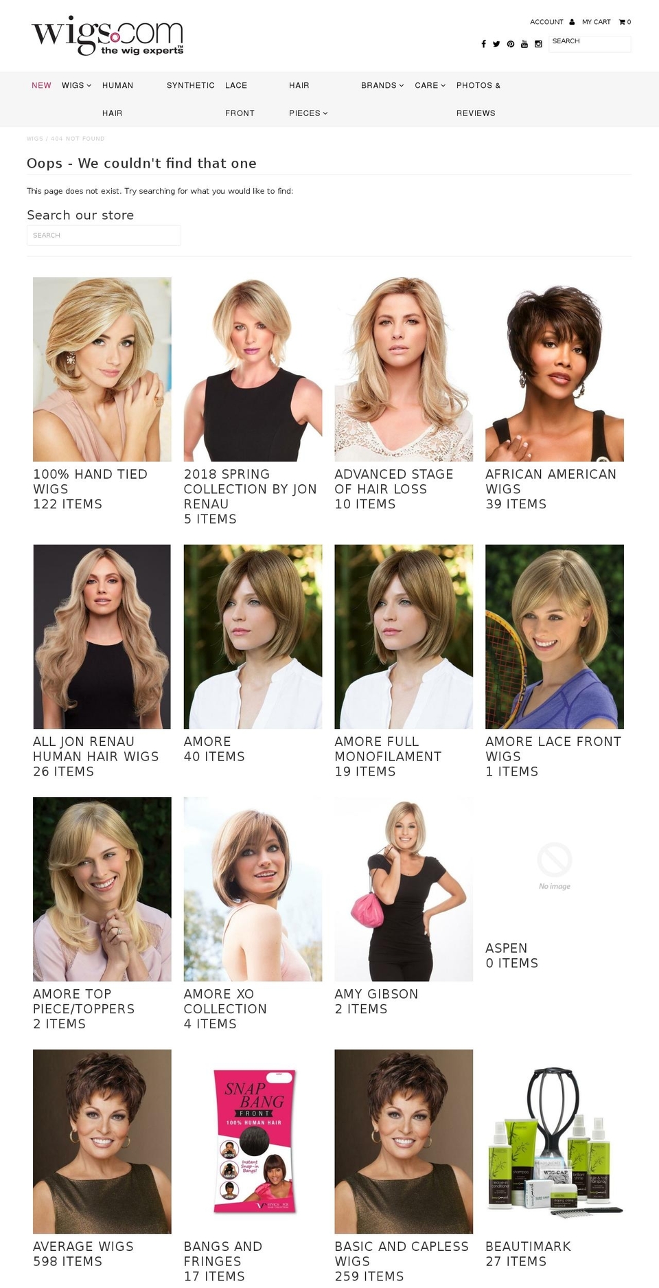 monofilamentwigs.com — Shopify storefront screenshot