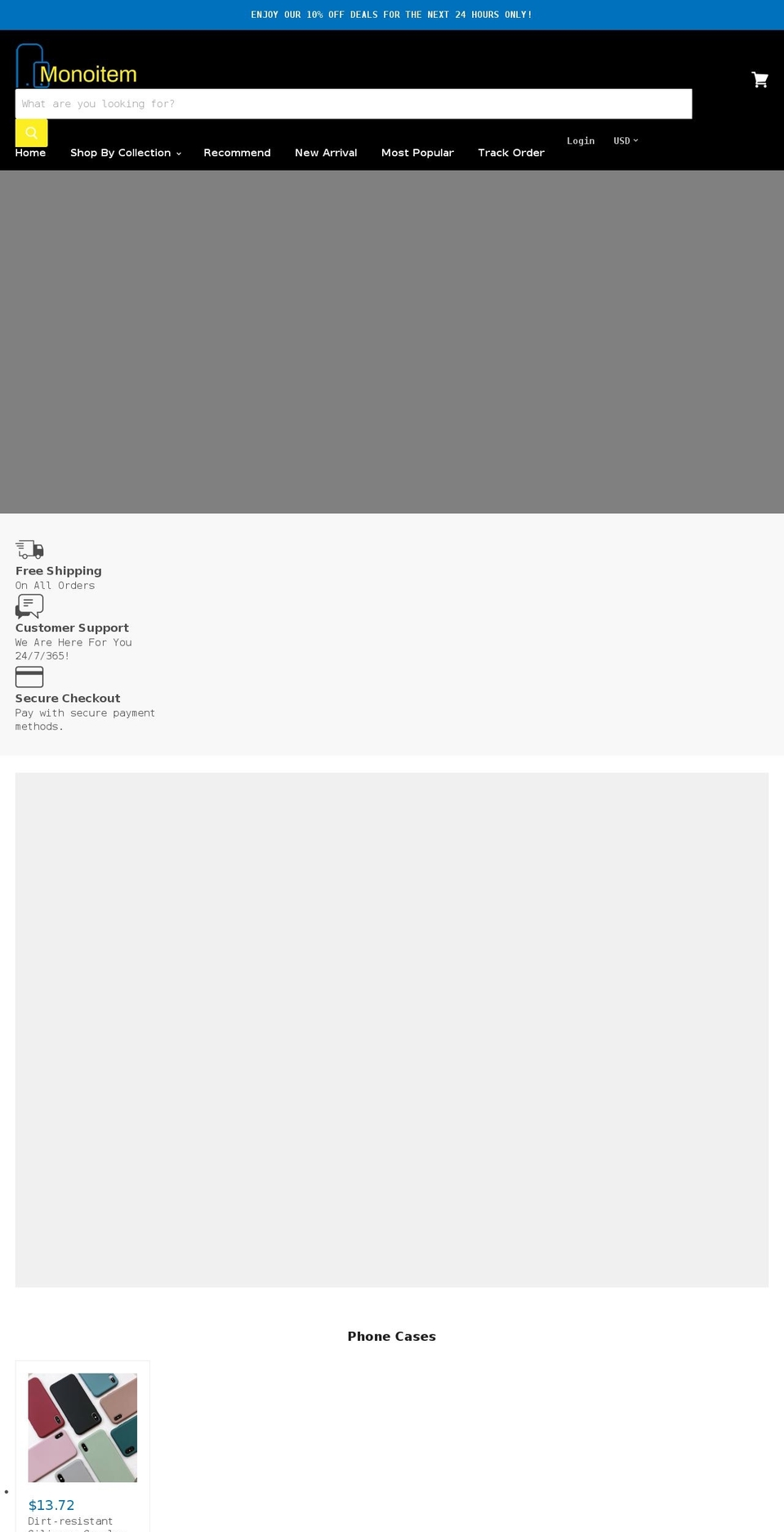 monoitem.com shopify website screenshot