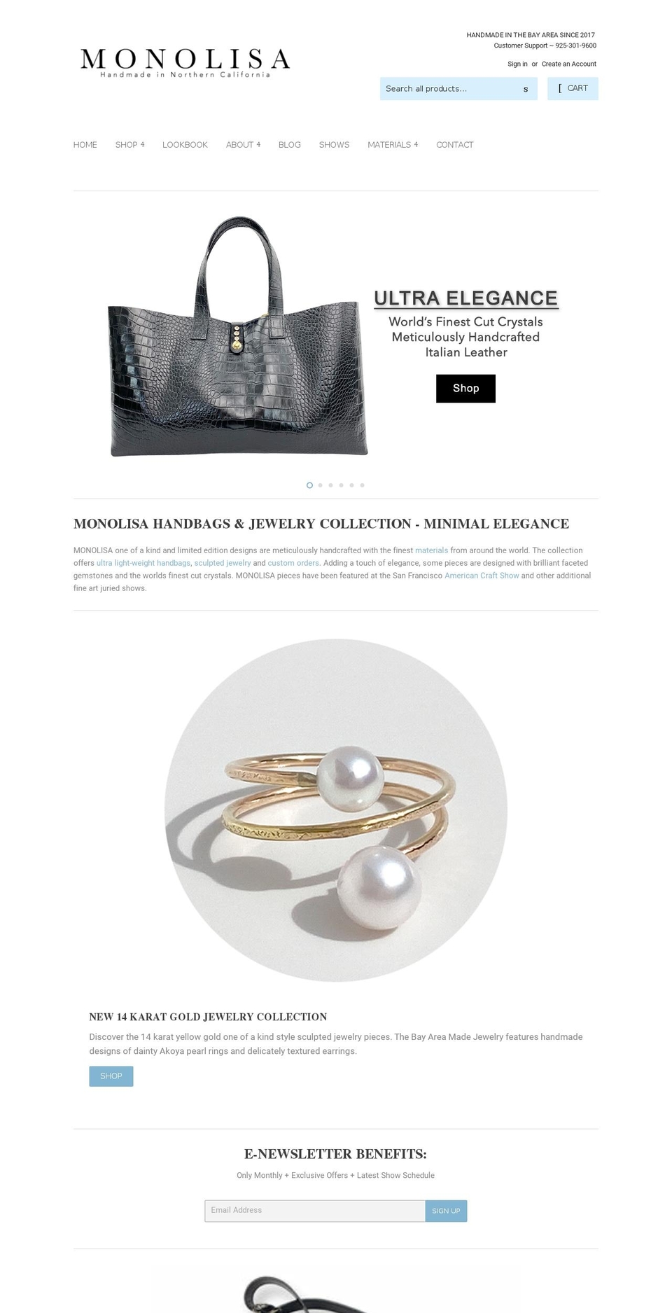 monolisadesigns.com shopify website screenshot