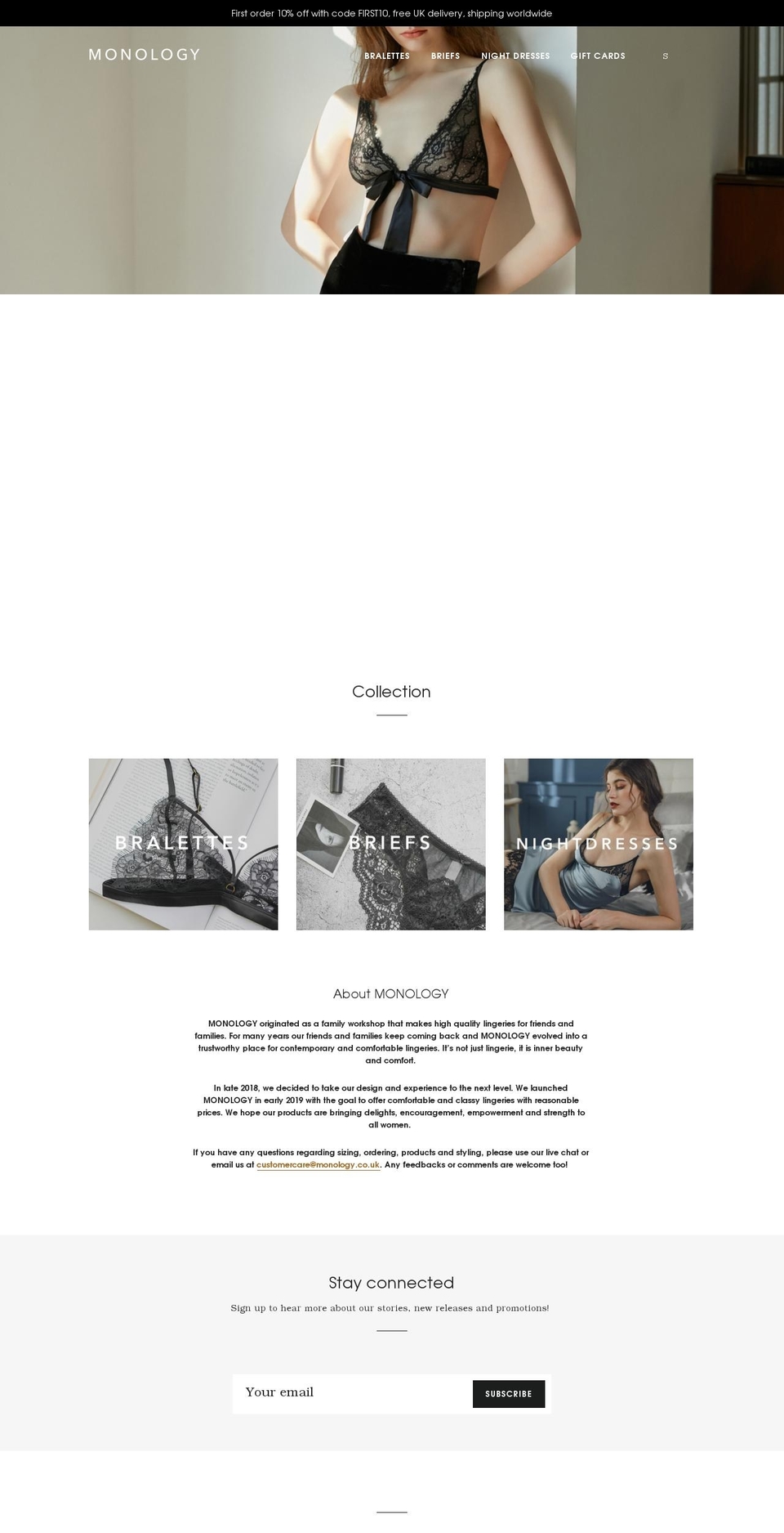 monology.co.uk shopify website screenshot