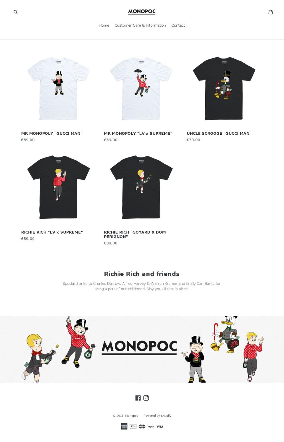 mono Shopify theme site example monopoc.com