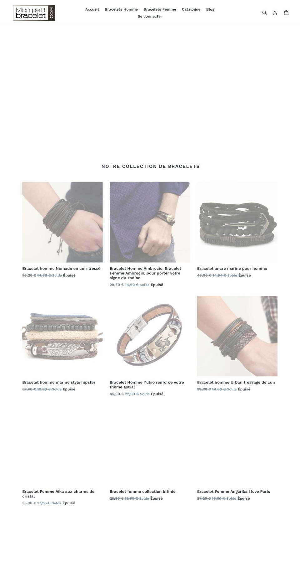 monpetitbracelet.com — Shopify storefront screenshot