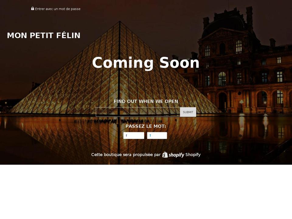 monpetitfelin.com — Shopify storefront screenshot