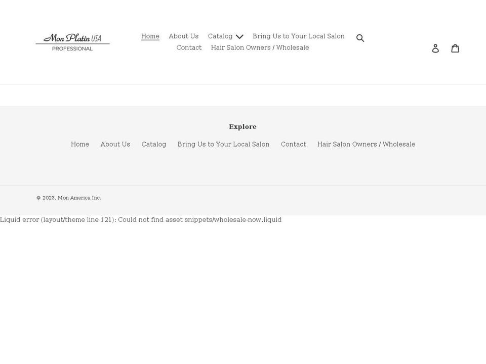 monplatinusa.com shopify website screenshot