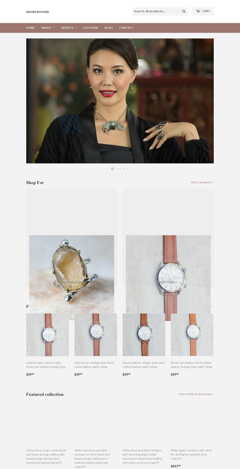 monrasoom.com — Shopify storefront screenshot