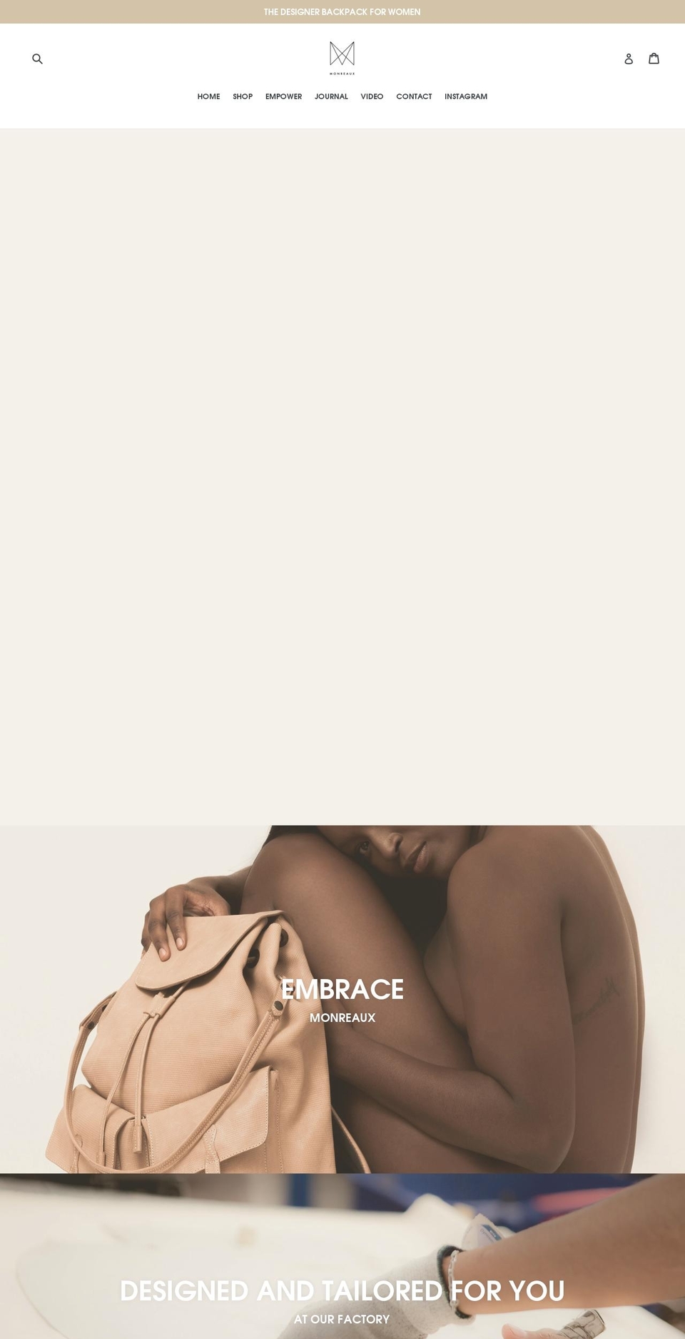 monreaux.com — Shopify storefront screenshot