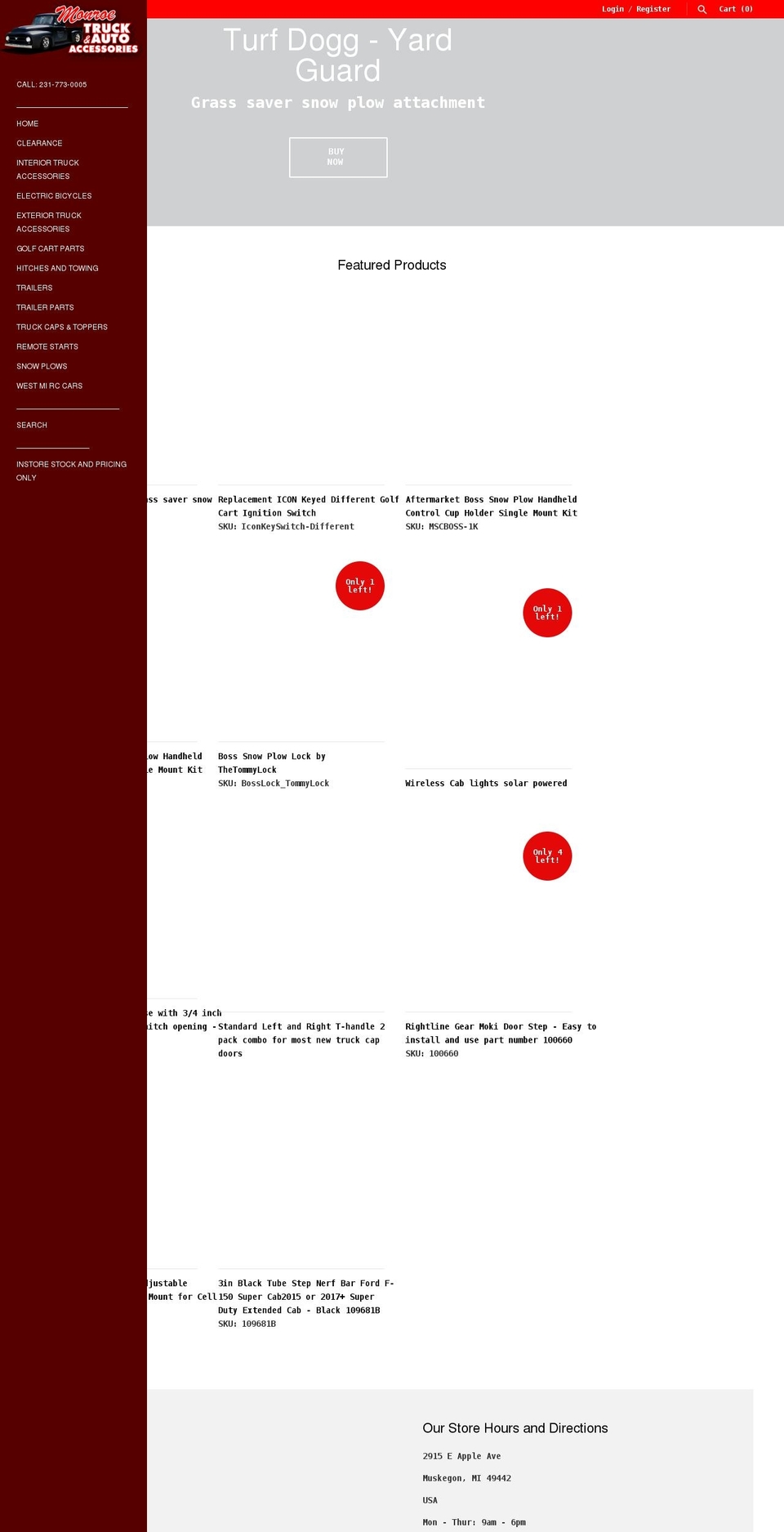 monroestore.com shopify website screenshot