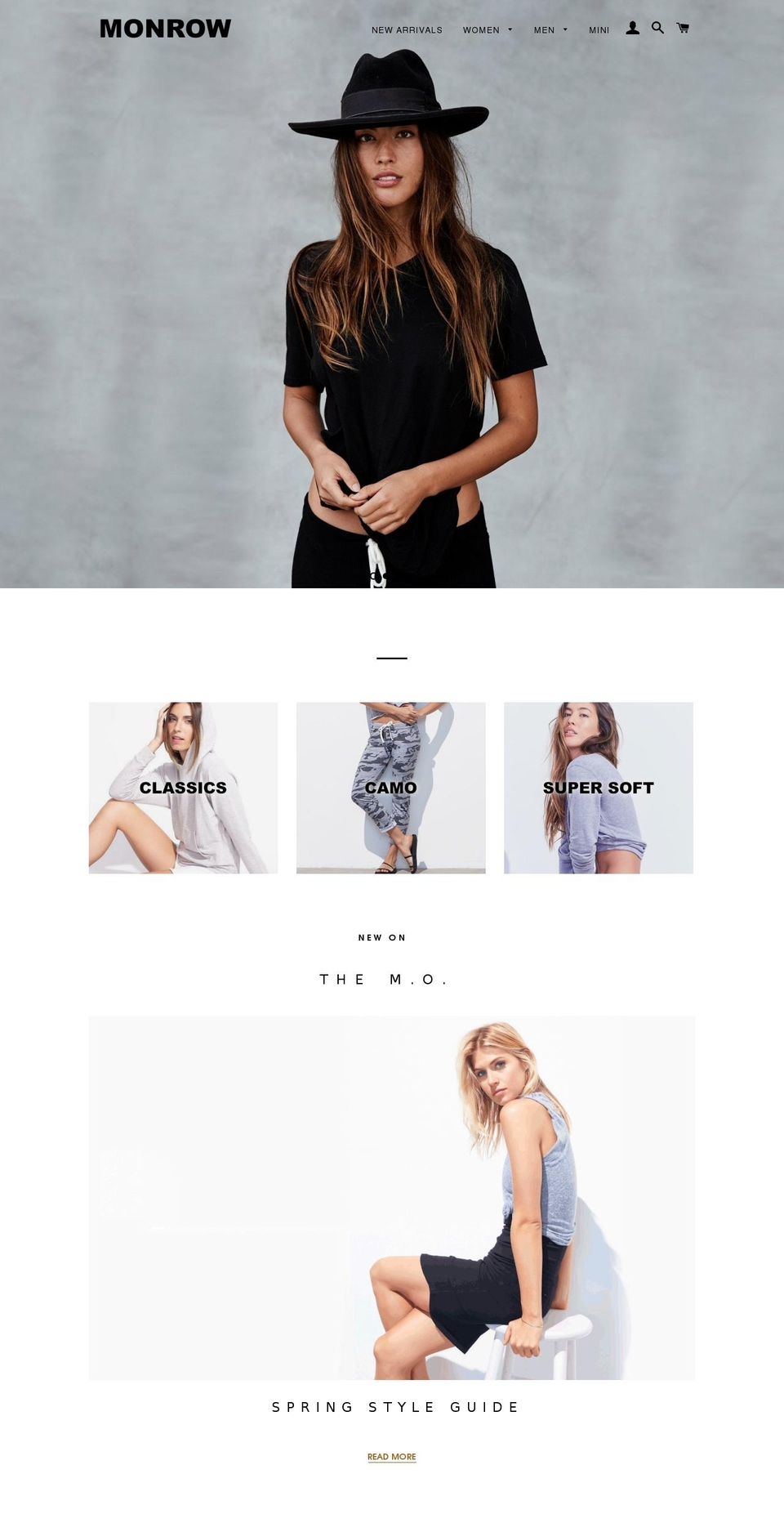 monrowattire.com shopify website screenshot