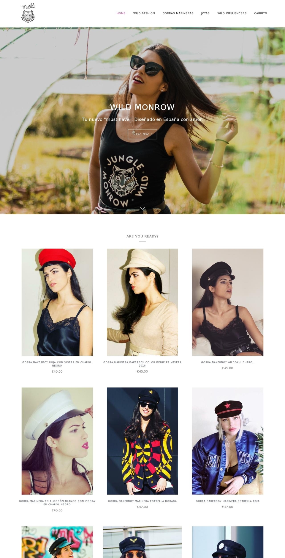 monrowbrand.com shopify website screenshot