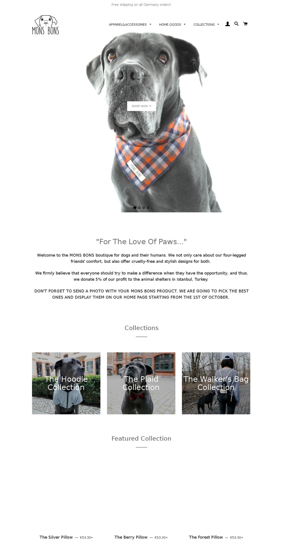 monsbons.com — Shopify storefront screenshot