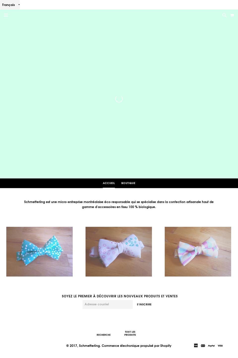 monsieur-a.com shopify website screenshot