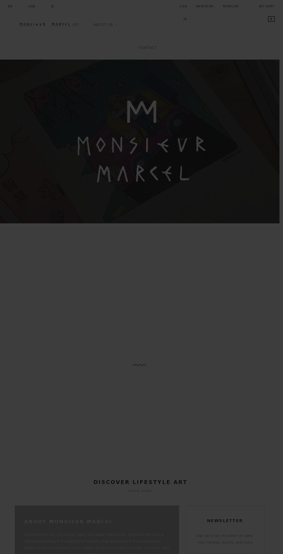 monsieurmarcel.net shopify website screenshot